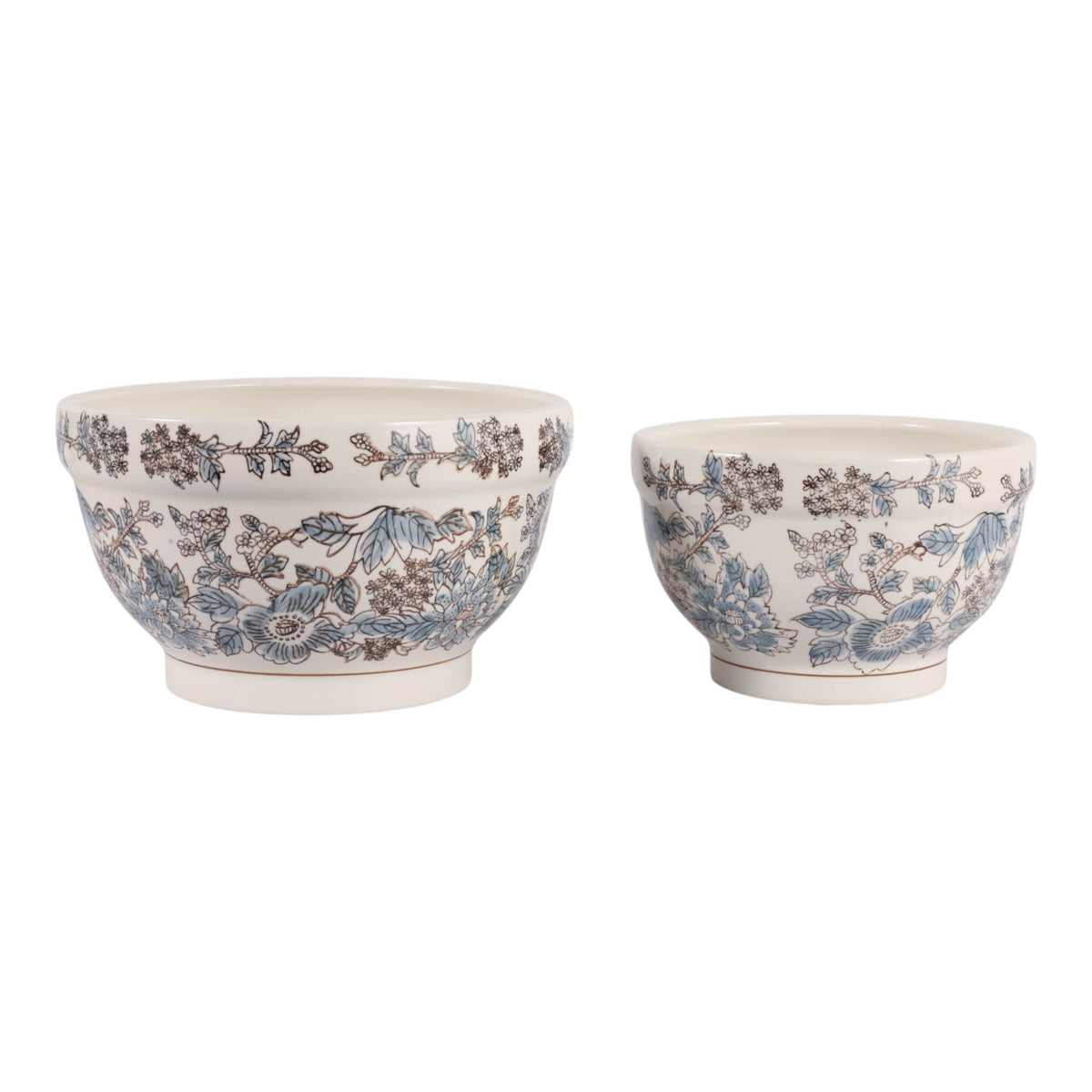 Bondview Blue/Brown Large Planters (Set of 2)