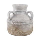 Noelwind Ivory/Tan Large Reactive Glaze Terracotta Triple Handle Jug
