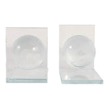 Hastingslake Clear Bookends (Set of 2)