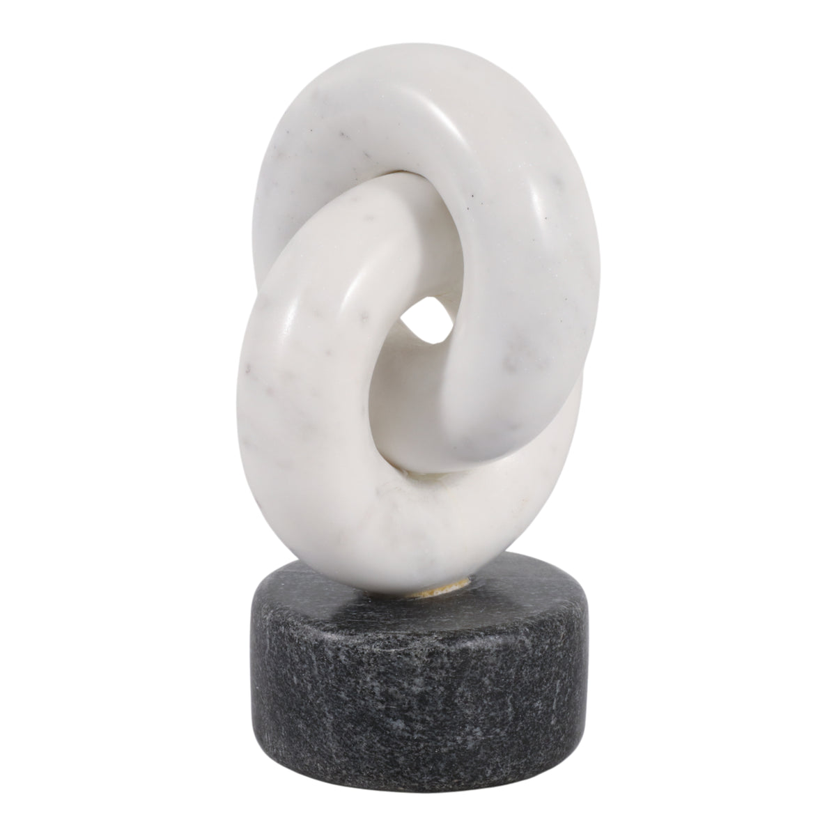 Livingston White/Gray Marble Link Sculpture