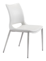 Ace White & Silver Dining Chair (Set of 2)