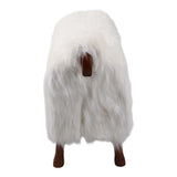 Leoland White/Brown Faux Fur Sheep