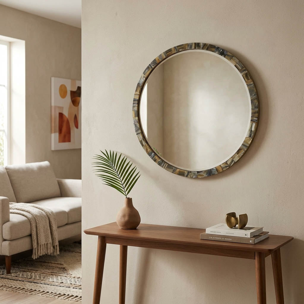 Olive View Multicolor Resin Mirror