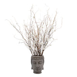 Port Costa Gray Buddha Head Planter