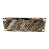 Hannchen Gray/Gold Marble Box with Inlay and Knob