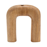 Cisco Grove Brown Wood Horseshoe Vase - 17559-02