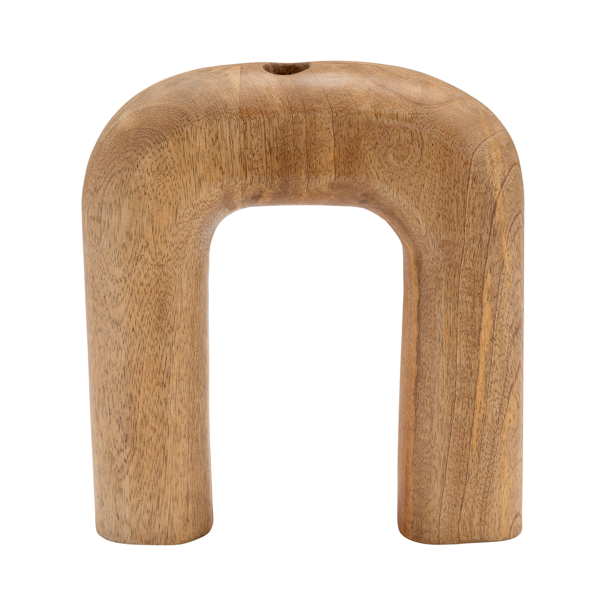 Cisco Grove Brown Wood Horseshoe Vase - 17559-02