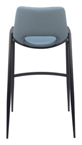 Desi Azure Gray Barstool (Set of 2)