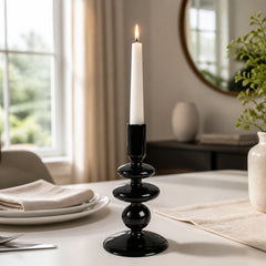 Ellenland Black Medium Candle Holder