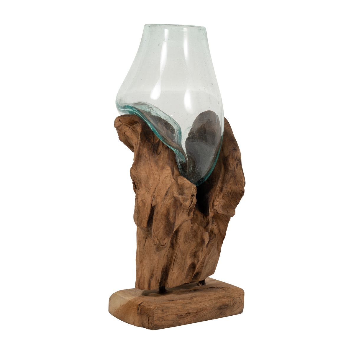 Barronford Brown/Clear Glass Vase
