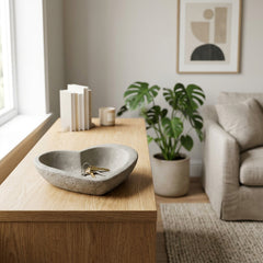 Irish Town Gray Heart Bowl