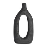 Independence Black Wood Cut-Out Vase - 17376-02EC