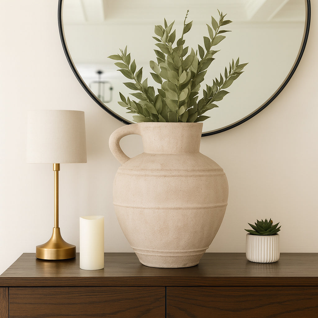 Damienport Ivory/Tan Vase