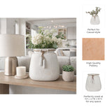 Gerber White Ecomix Vase with Jute Detail