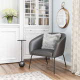Quinten Vintage Gray Accent Chair