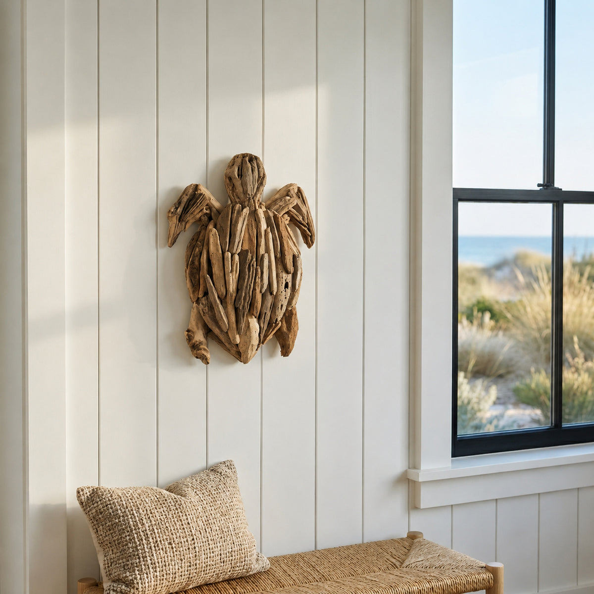 Zanerose Natural Driftwood Turtle Decor