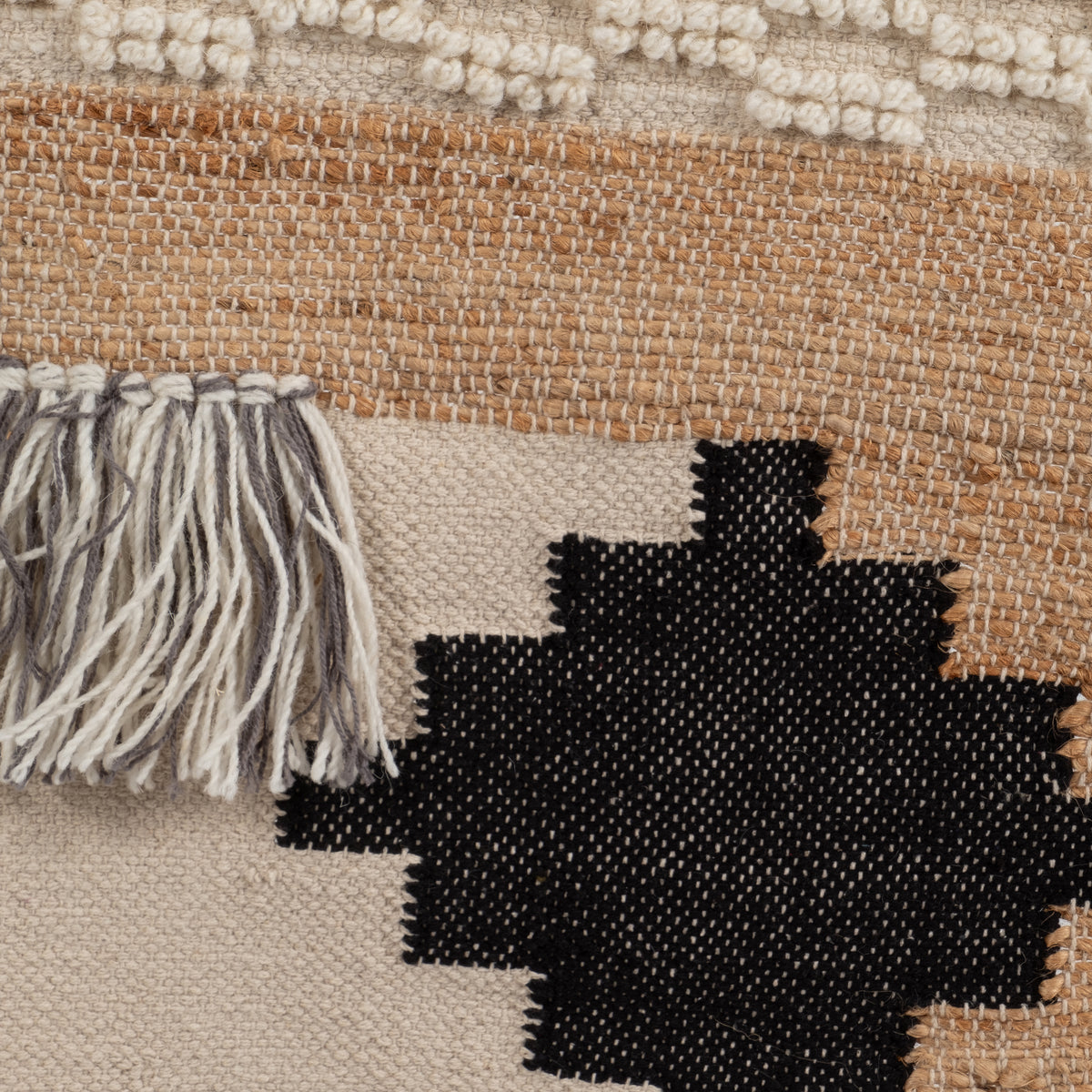 Bee Rock Tan/Ivory/Black Aztec Natural Wall Hanging