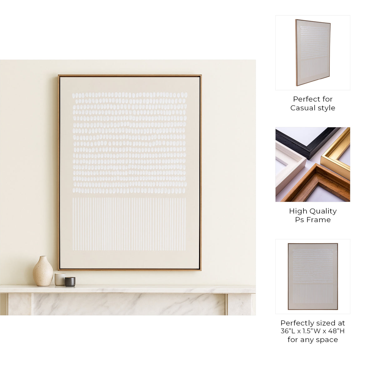 Fargobrook Ivory/Tan/Brown Wall Art