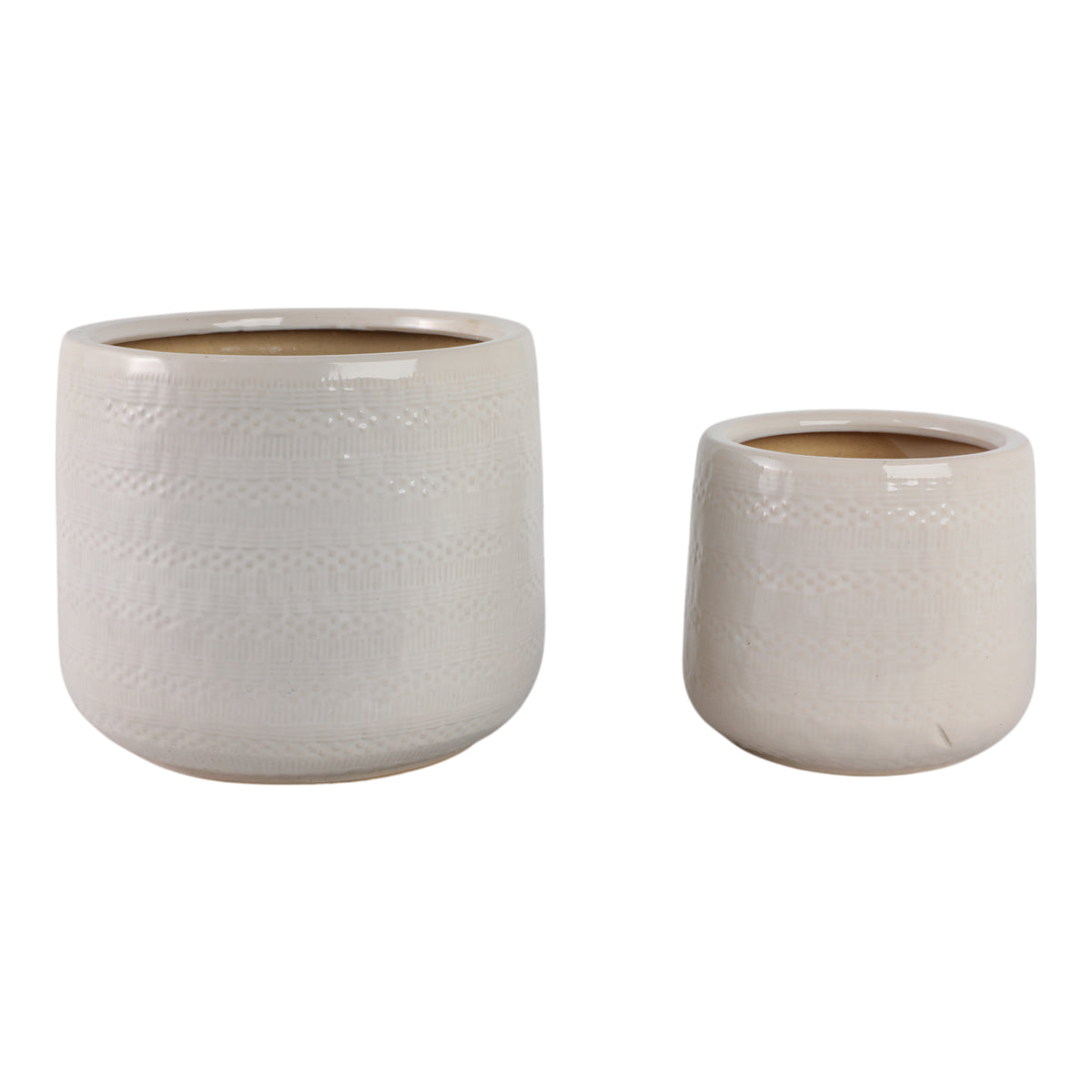 Peytonlake White Planters (Set of 2)
