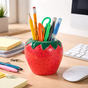 Montpelier Red/Green Strawberry Pencil Cup