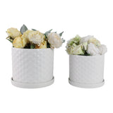 Deckerford White Planters (Set of 2)