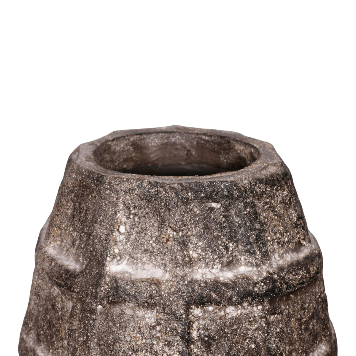 Blackrock Stone/Brown Large Ecomix Windowpane Vase