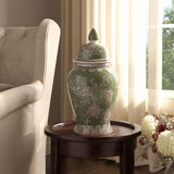 Eldredport Green/Brown/White Large Chinoiserie