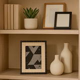 Vinland Ivory/Black Etched Border Photo Frame