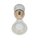 Lafayette White Small Glass Candle Holder