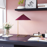 Charo Red & Gold Table Lamp