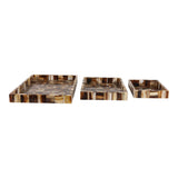 Dunlapbrook Brown/Tan Trays (Set of 3)