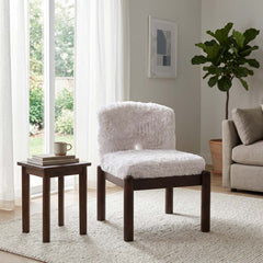 Toddwind White/Brown Chair