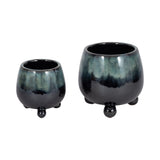 Suttonoak Blue Planters (Set of 2)
