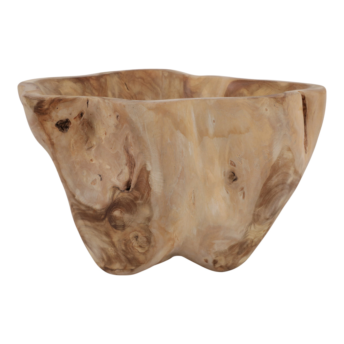 Del Mar Natural Teak Root Bowl