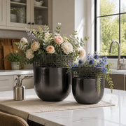 Leonawell Gray Planters (Set of 2)