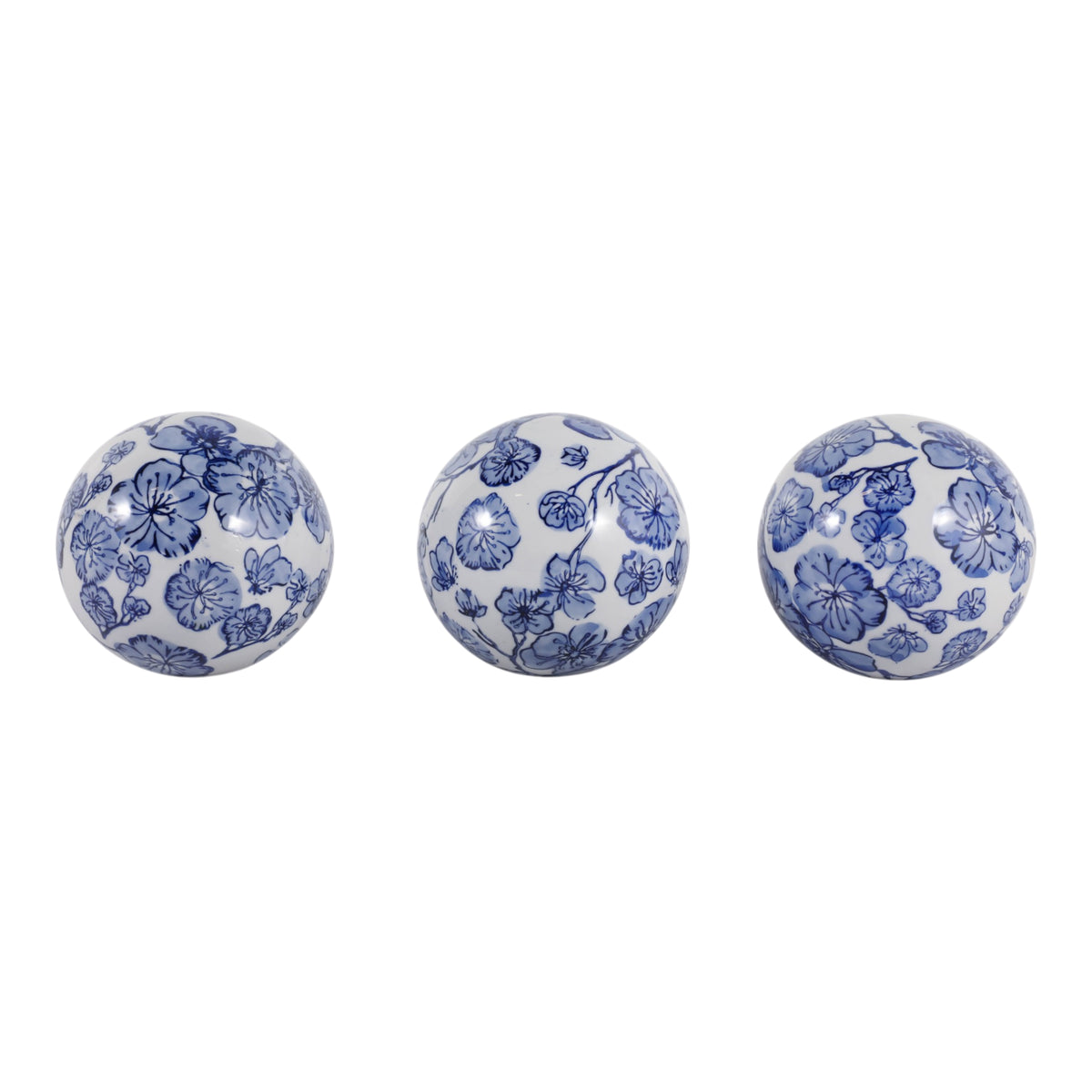 Hewittfield Blue/White Orbs (Set of 3)