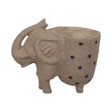 Cordelia Ivory Paper Mache Elephant Planter