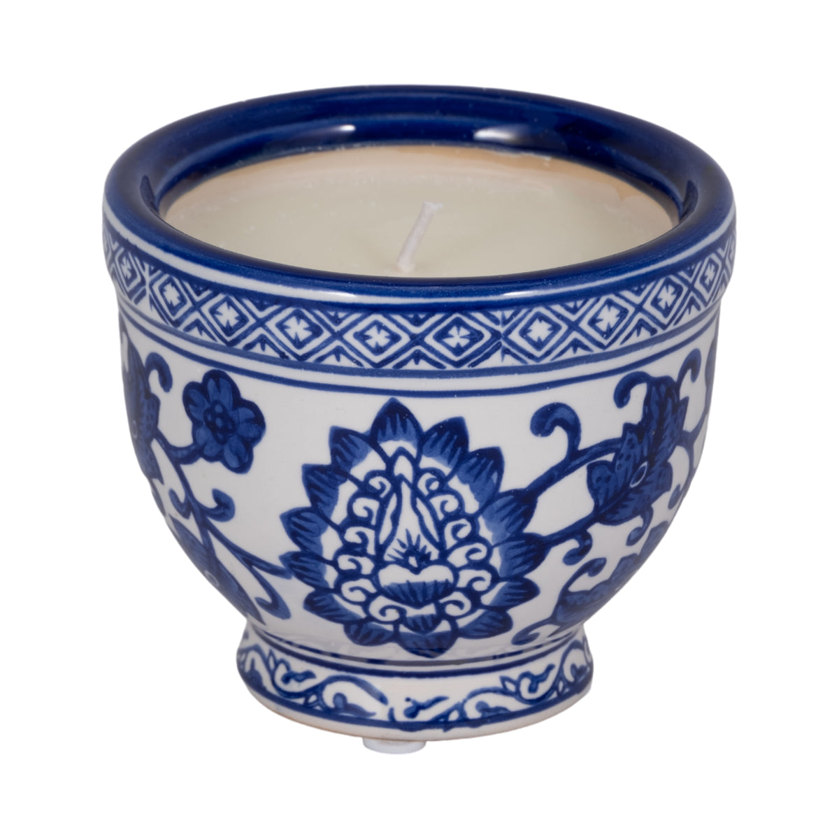 Quinnridge Blue/White Candle