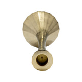 Jimgrey Brass/Brown Small Metal Taper Candle Holder