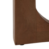 Keystone White/Brown Modern Coffee Table with Marble Top