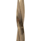 Toners Place Gold Metal Twisted Floor Taper Candle Holder