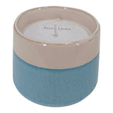 Adobe Corner Blue/Ivory Reactive Finish Sea Salt Candle