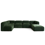 Echo Spruce Fabric 6-Pc Sectional 140" x 70" - Ornate Home