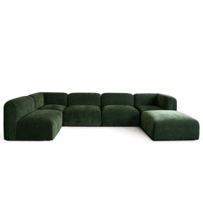 Echo Spruce Fabric 6-Pc Sectional 140" x 70" - Ornate Home