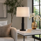 Faltonwind Black/White Lamp