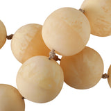 Palmerhaven Ivory Swirled Resin Beaded Garland