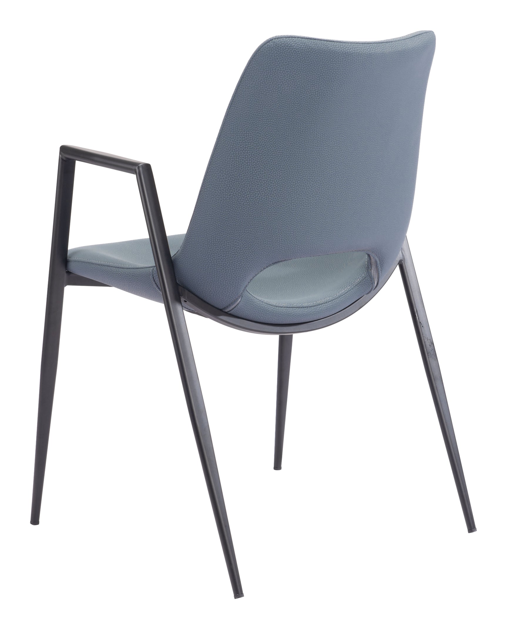 Desi Azure Gray Dining Chair (Set of 2)