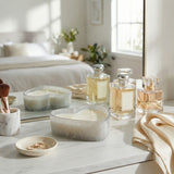 Halfordholm White/Clear Jasmine Candle