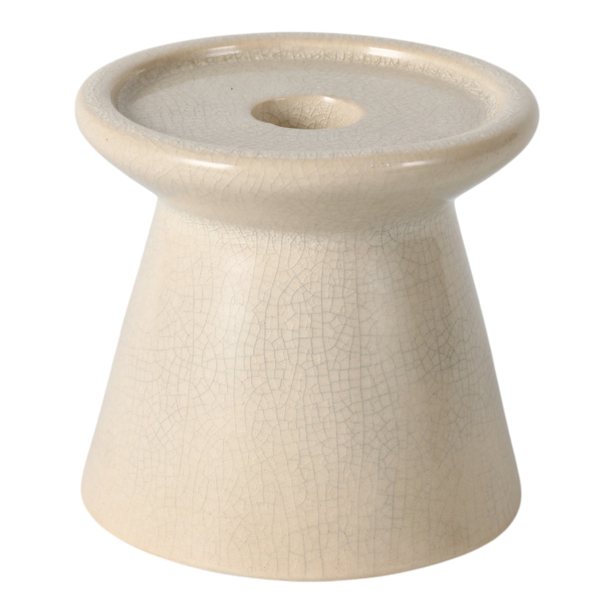 Hobergs Ivory Small Modern Taper and Pillar Holder