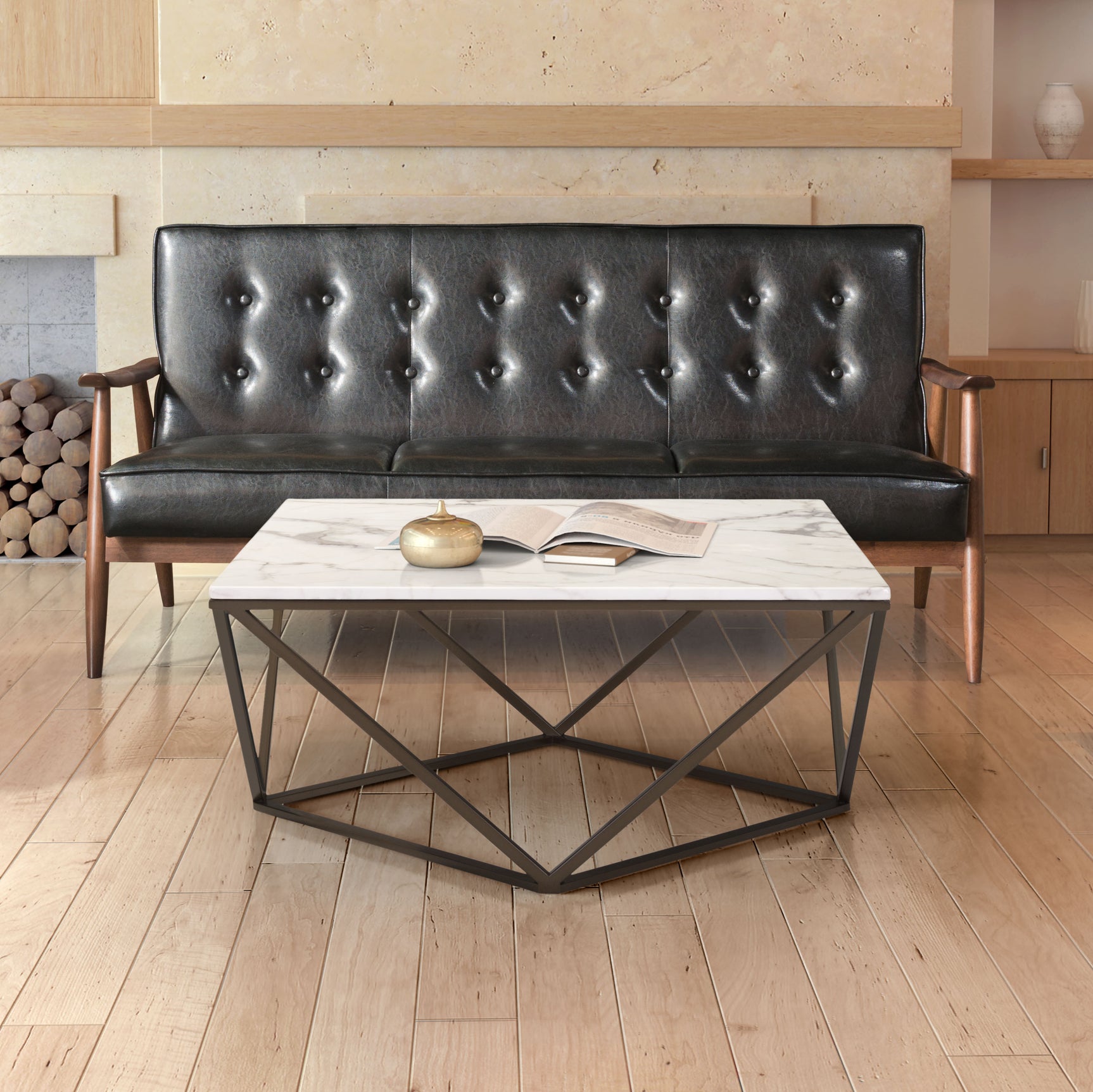 Tintern White & Antique Bronze Coffee Table